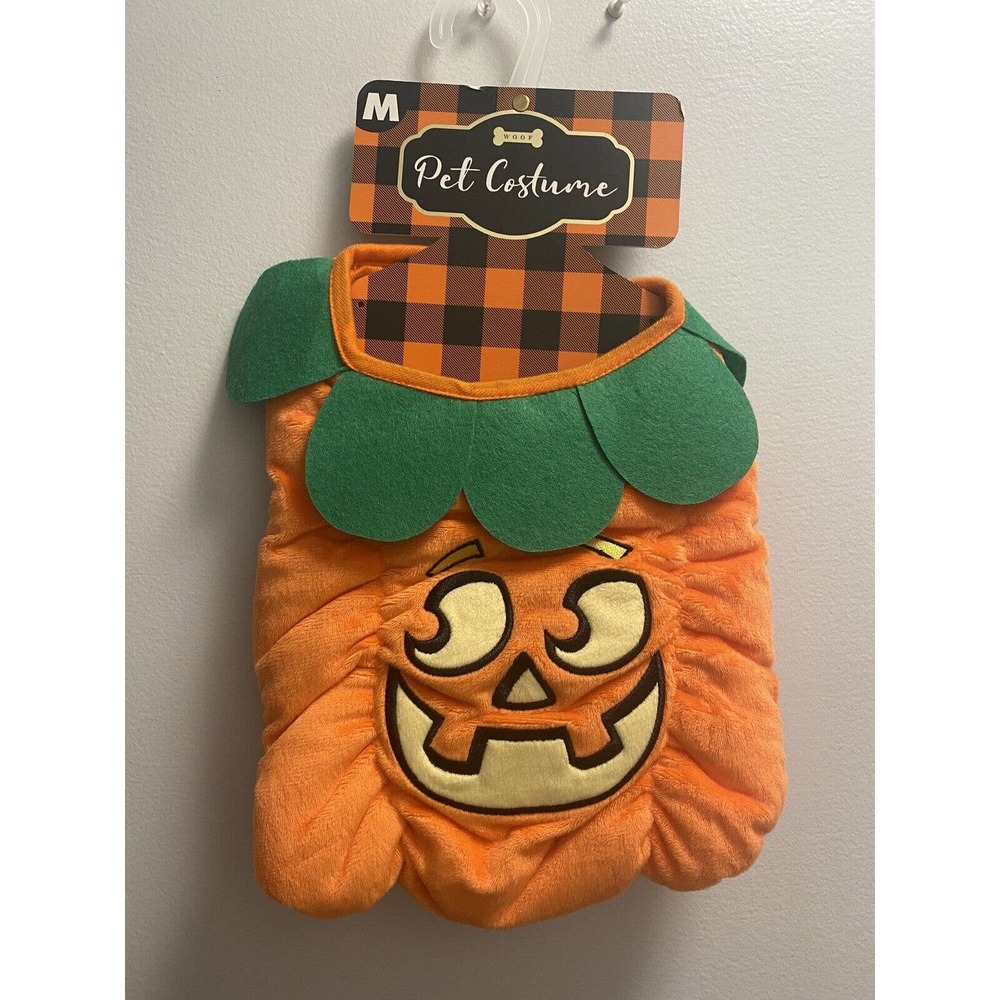 Woof JACK-O-LANTERN Pumpkin Dog Halloween Costume Medium